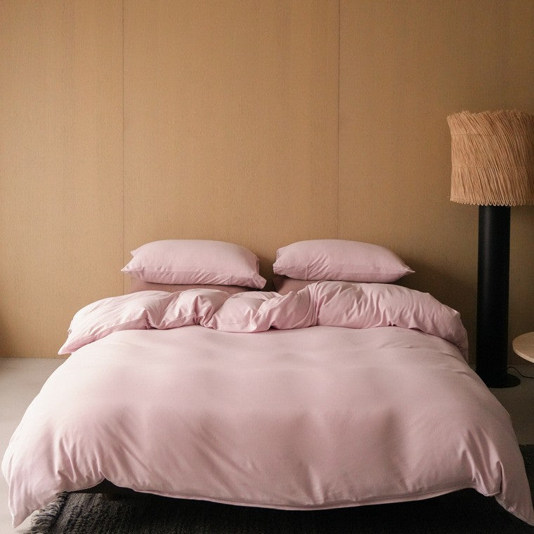 Extra-soft cotton satin duvet cover set with hotel finish and concealed zipper