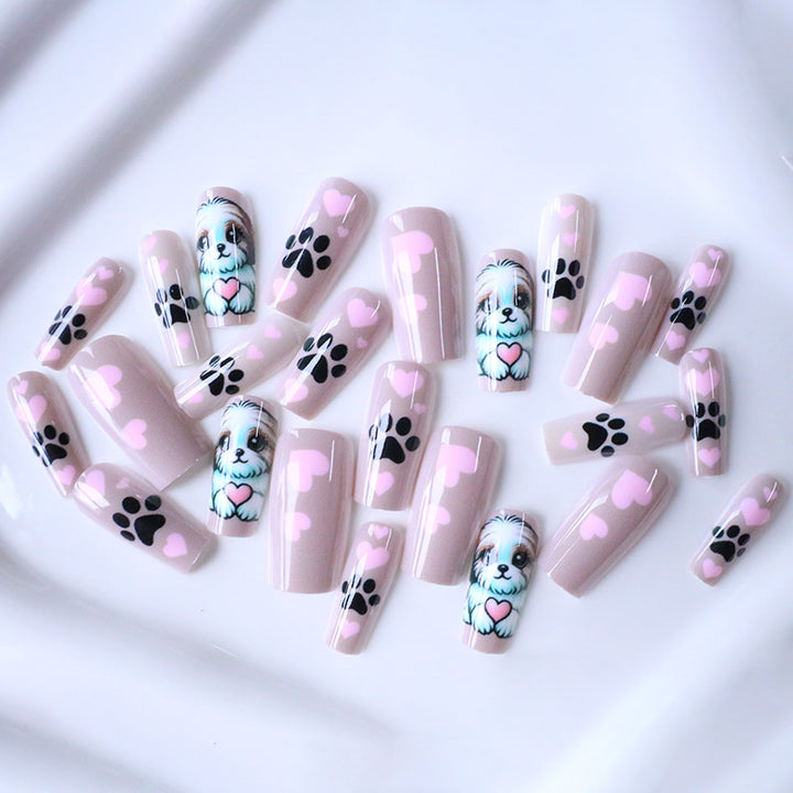Decorative Dog-Themed Nail Art Enhancements Kalsten