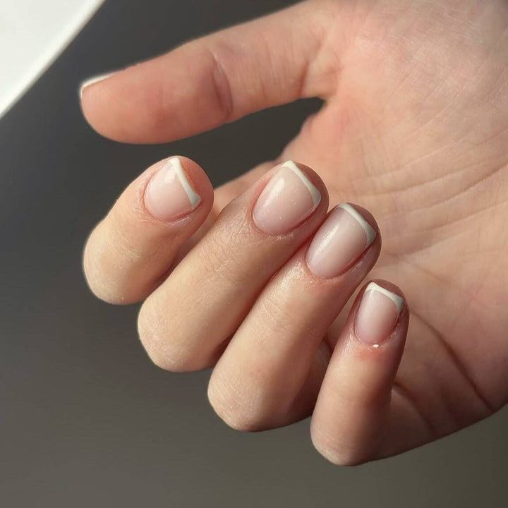 French Tip Press-On Nails Kalsten