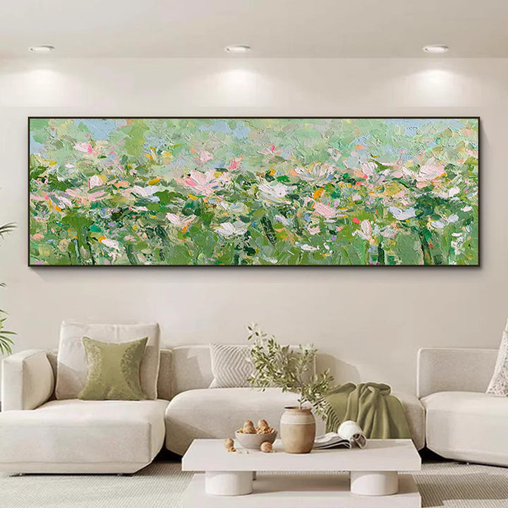 Elegant Floral Landscape Canvas Art