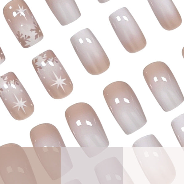 Elegant Frosted Winter Nail Art Enhancements Kalsten