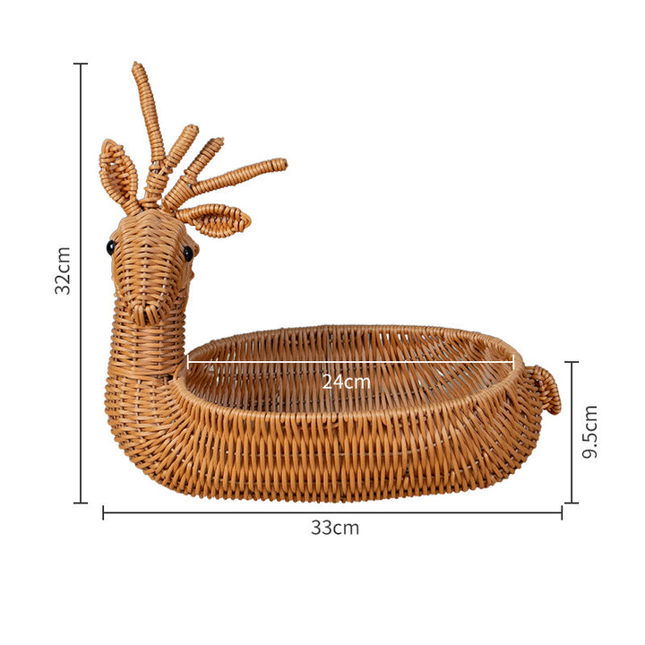 Decorative Animal-Shaped Woven Basket Kalsten