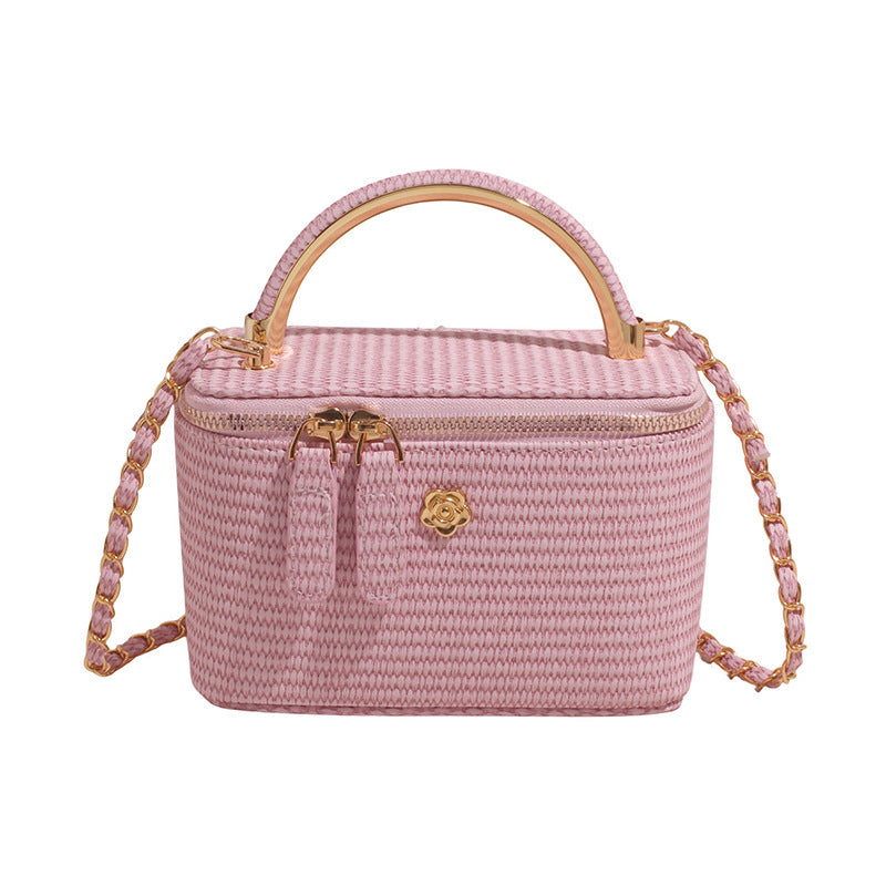 Elegant Structured Handwoven Box Bag