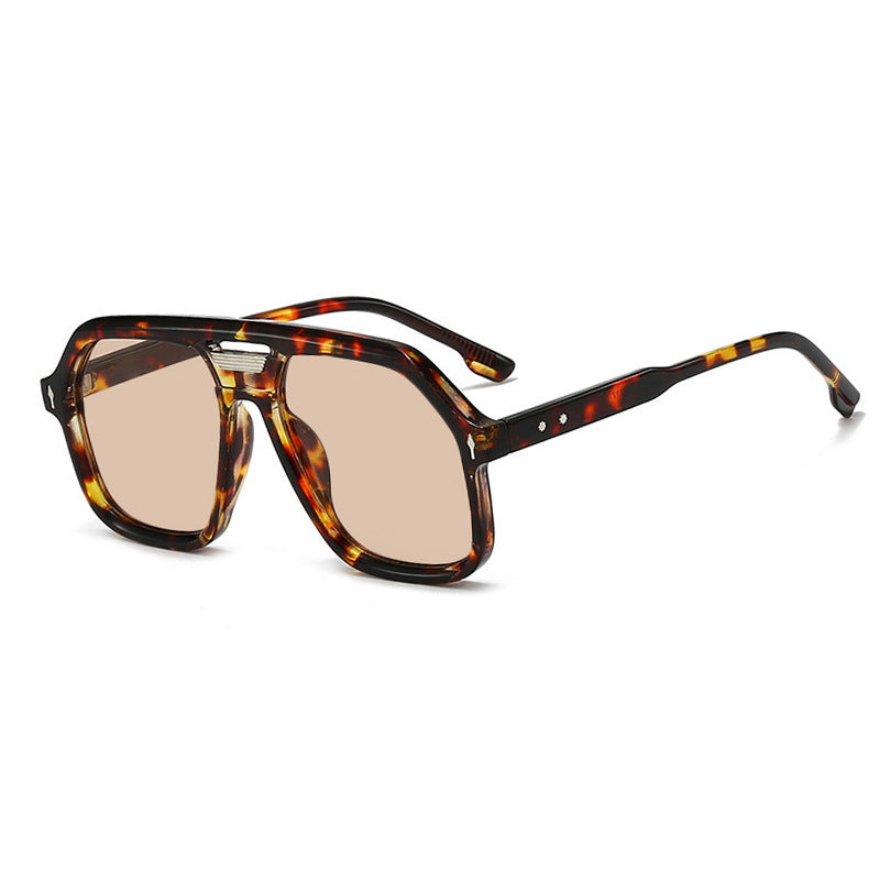 Women's oversized sunglasses with polygonal frame and UV protection Kalsten