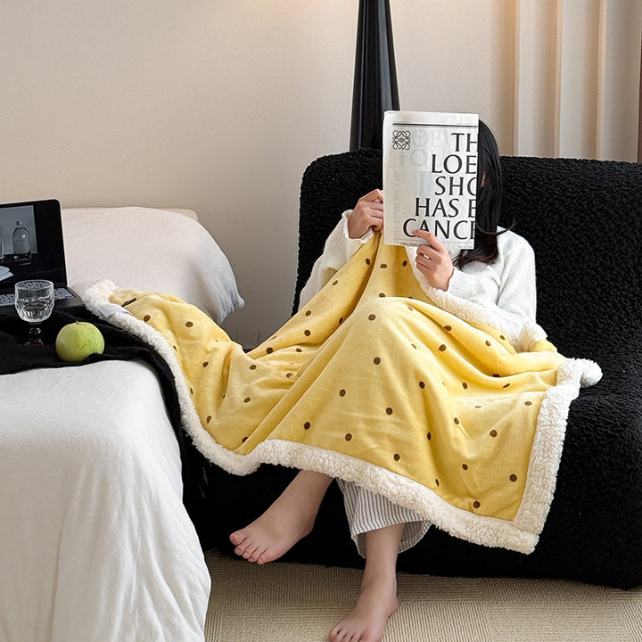 Women's Cozy Sherpa-Lined Blanket