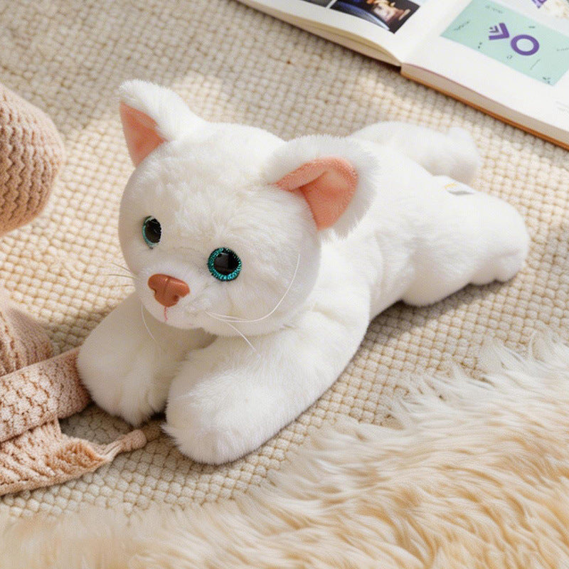 Lifelike Stretching Cat Plush Floor Cuddle Pillow Kalsten