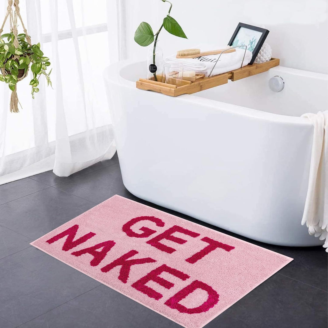 Playful Text Bath Mat Kalsten