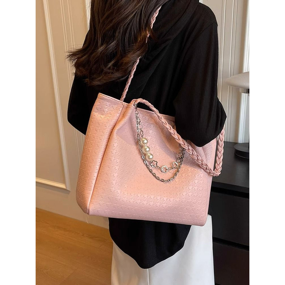 Chic Braided Handle Tote Kalsten
