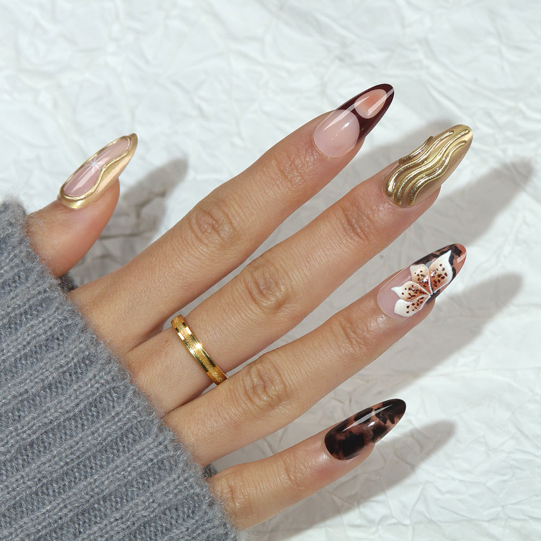 Elegant Artistic Stiletto Nail Art Kalsten