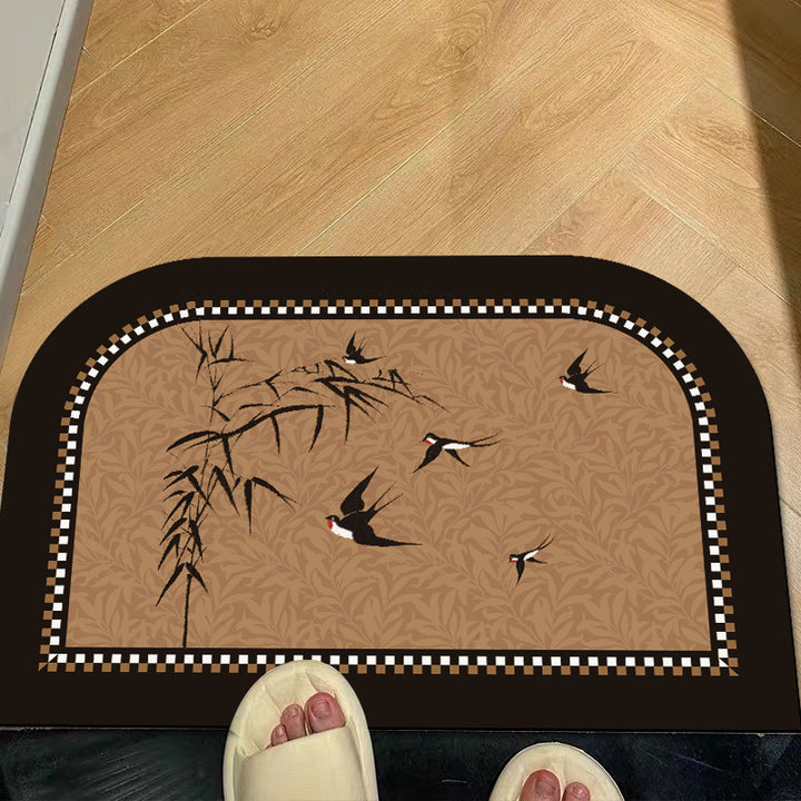 Floral Welcome Mat