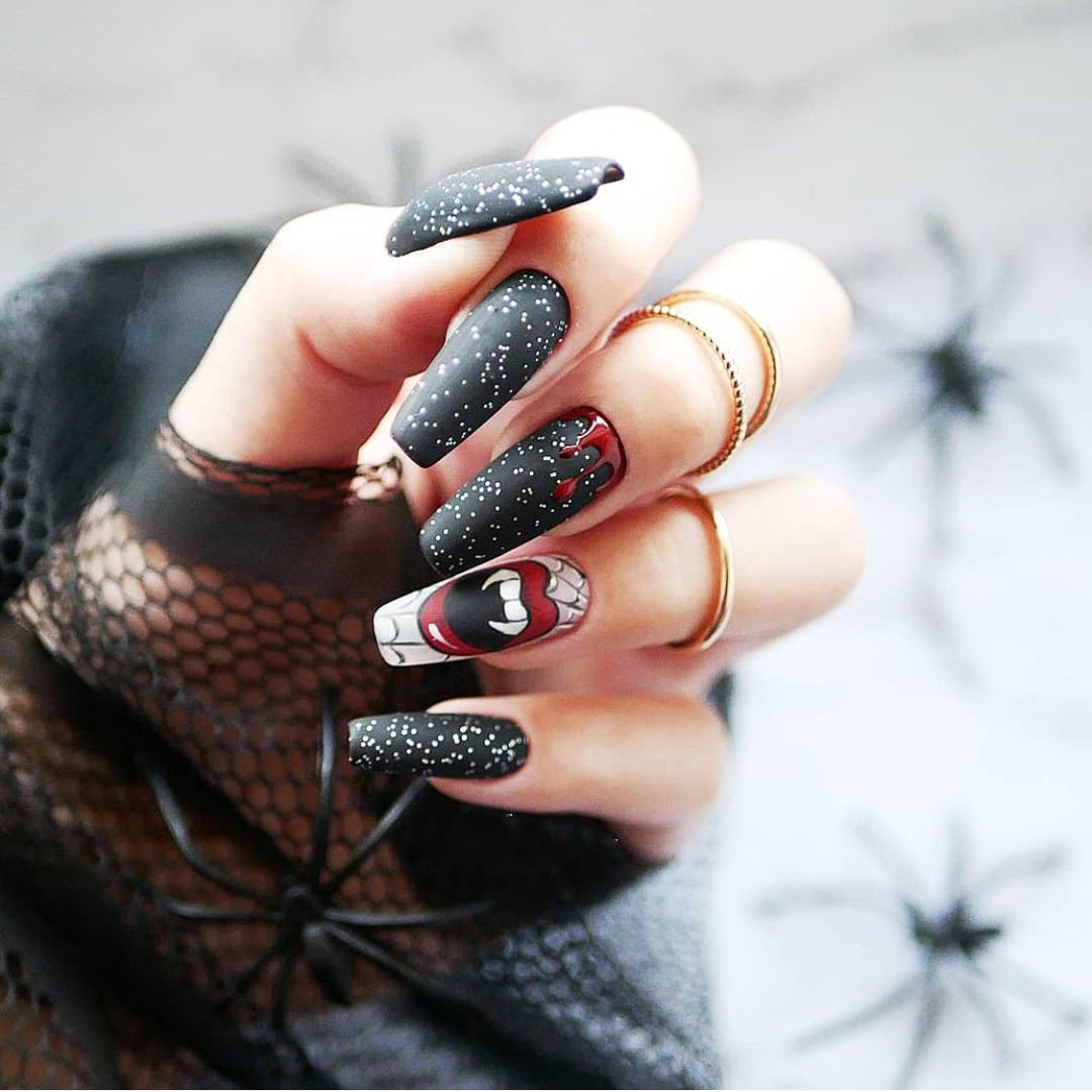 Artistic Nail Art with Creepy Designs Kalsten