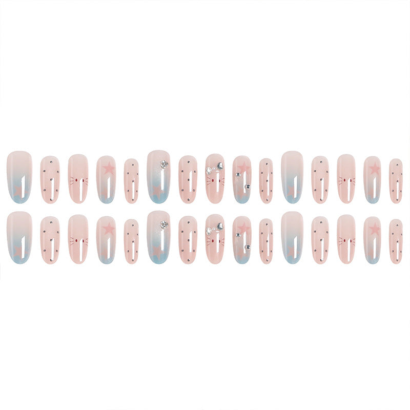 Creative nail art set with sparkling star and animal designs Kalsten