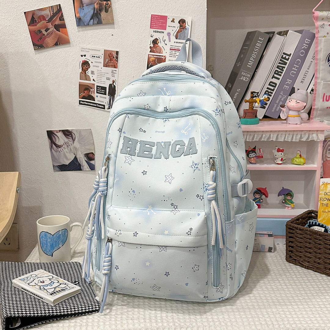 Stylish Multi-Functional Backpack with Decorative Accents Kalsten
