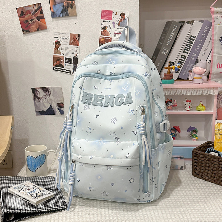 Stylish Multi-Functional Backpack with Decorative Accents Kalsten