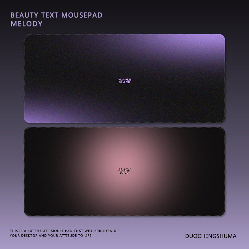 Motivational Text Gaming Mouse Pad
