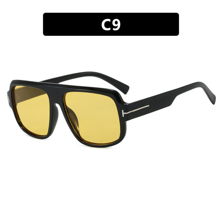 Women’s fashionable square sunglasses with trendy tortoiseshell pattern Kalsten