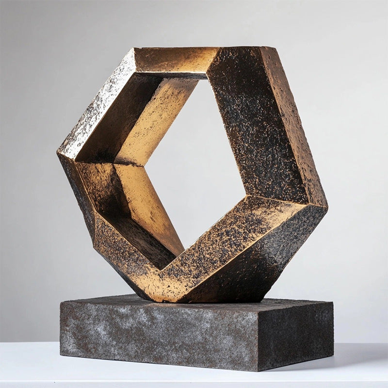 Abstract Decorative Metal Sculpture