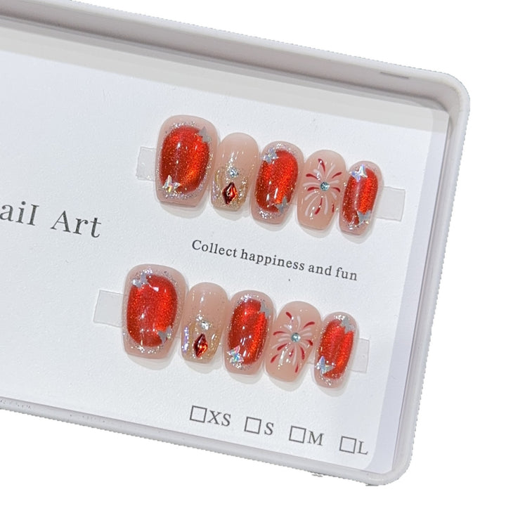 Glittering artificial nails Kalsten