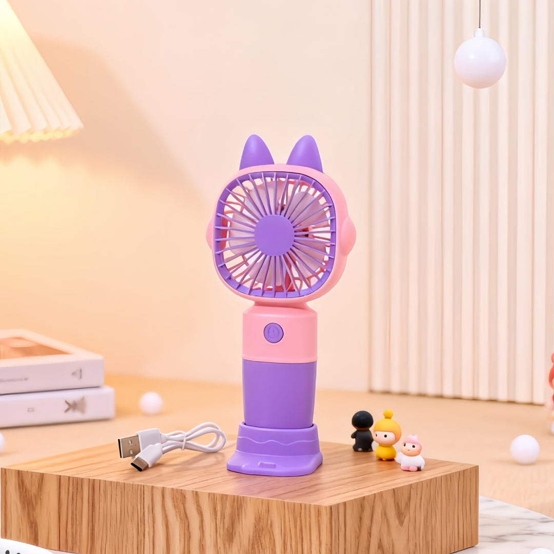 Ladies Portable USB Hand Fan with Playful Design Kalsten