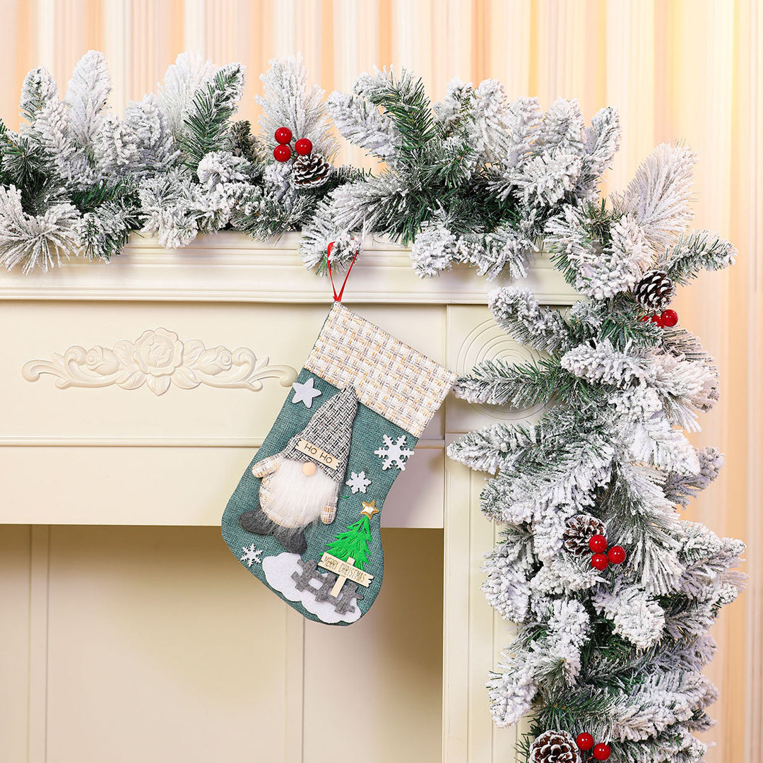 Decorative Holiday Gnome Stocking Kalsten