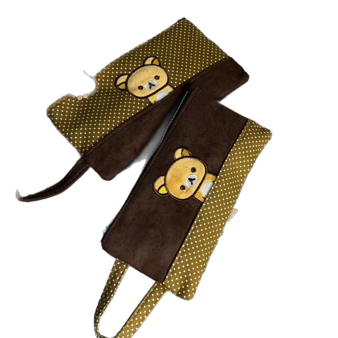 Cute Bear-Themed Zipper Pencil Case