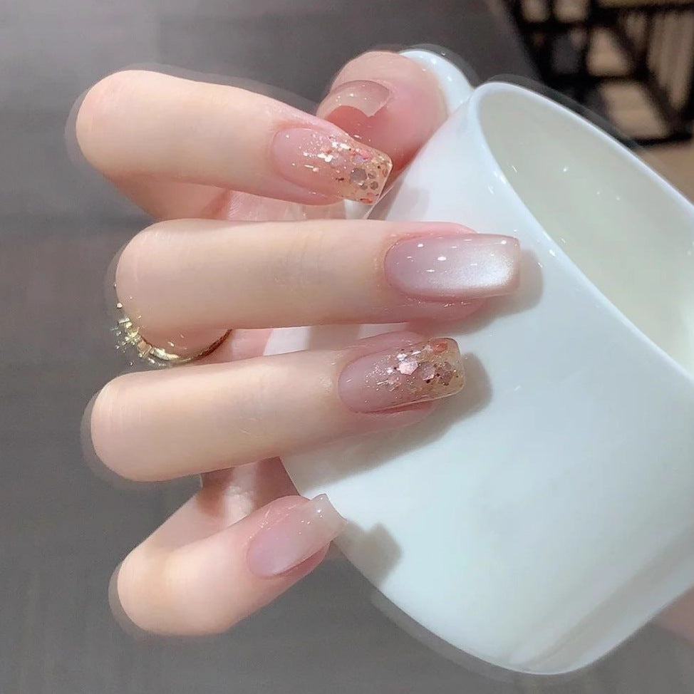 Artificial nails with glitter finish Kalsten