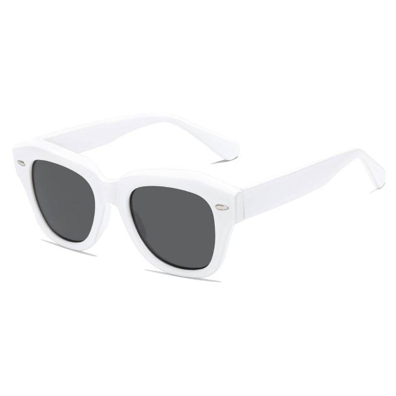 Women stylish sunglasses in modern design with transparent frame Kalsten