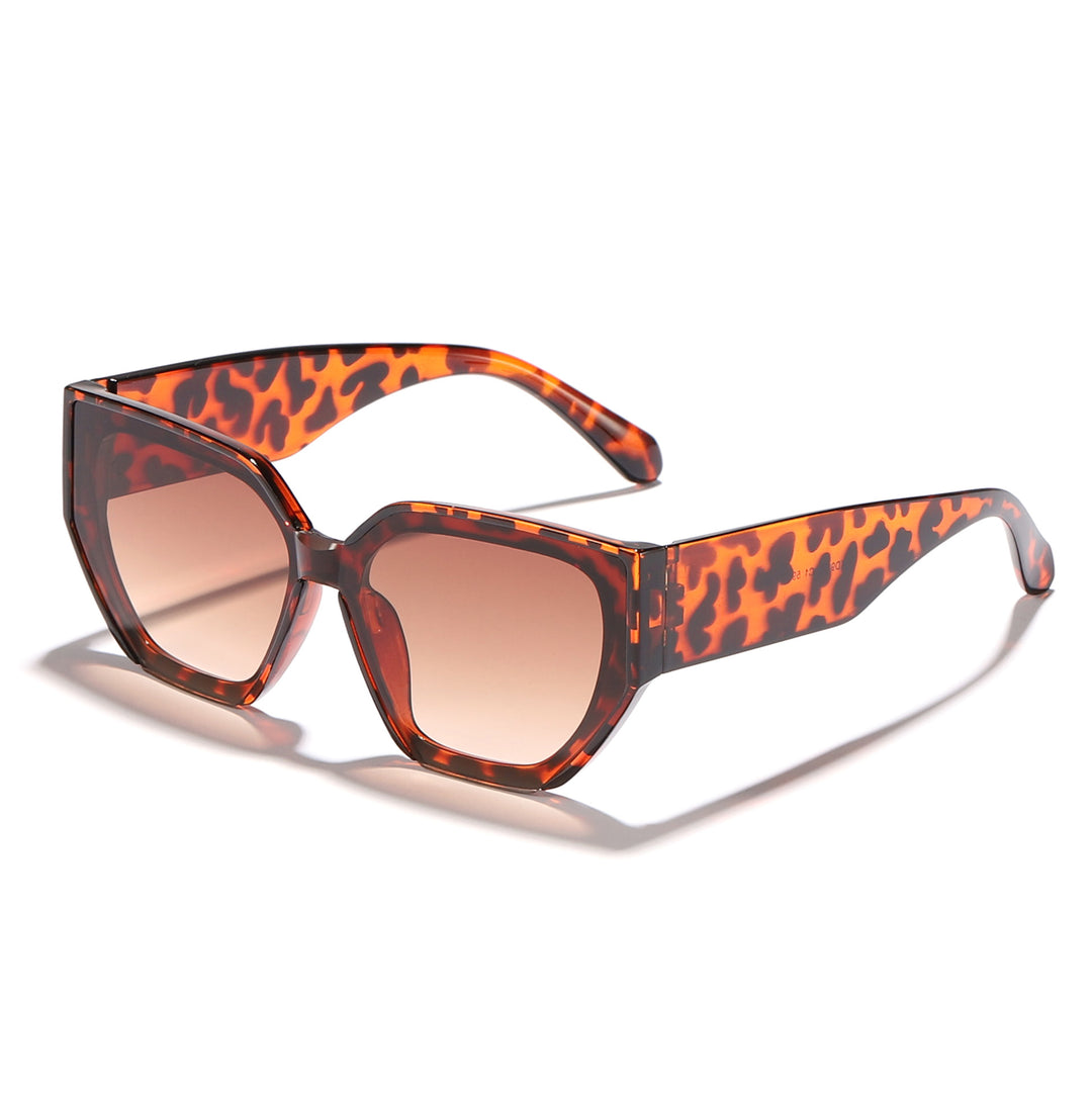 Women's fashionable oversized sunglasses with trendy hexagon design Kalsten