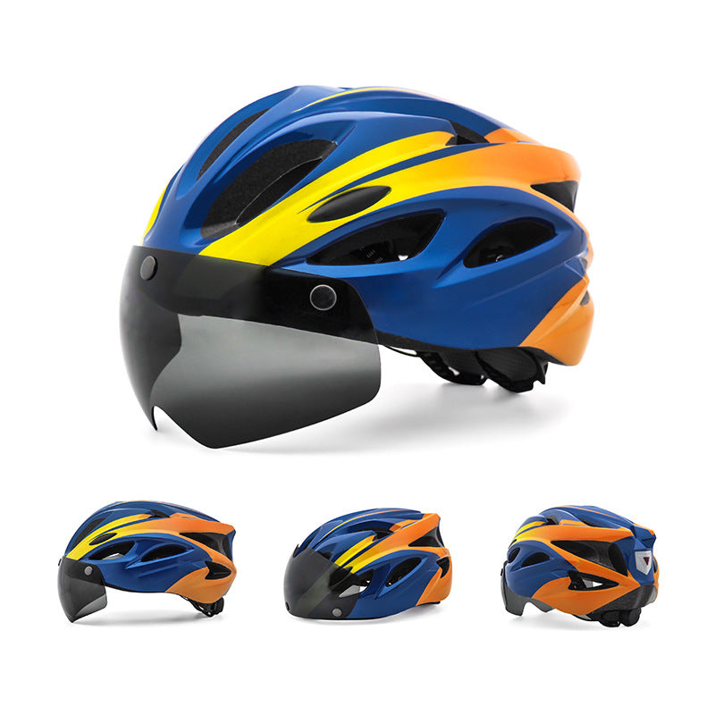 Aerodynamic Cycling Helmet with Integrated Visor Kalsten