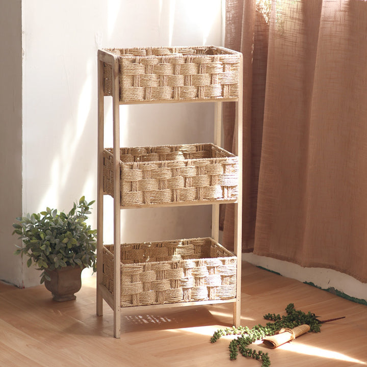 Beef Storage Tower with Woven Baskets Kalsten