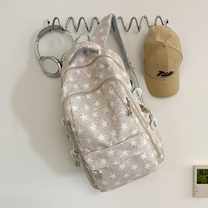 Trendy Star-Print School Backpack Kalsten