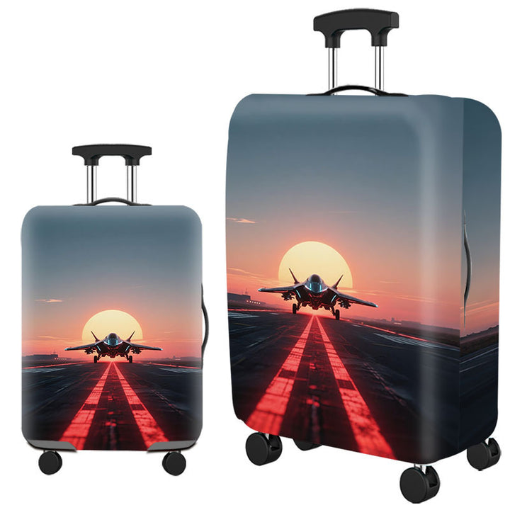 Tropical Leaf Print Hard Shell Luggage Kalsten