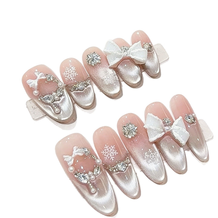 Premium Decorative Press-On Nail Set Kalsten
