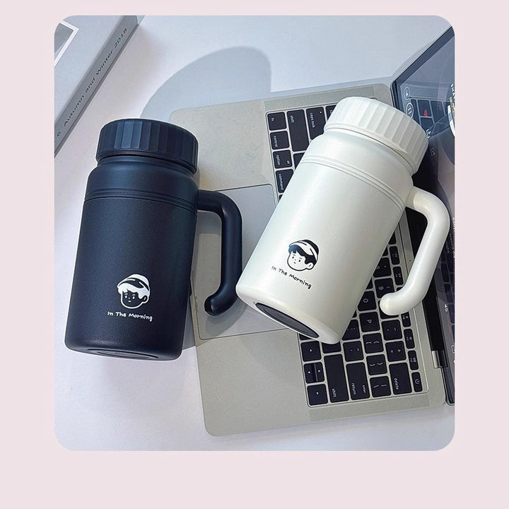 Women's insulated drinking bottle with ergonomic handle and practical leak protection Kalsten