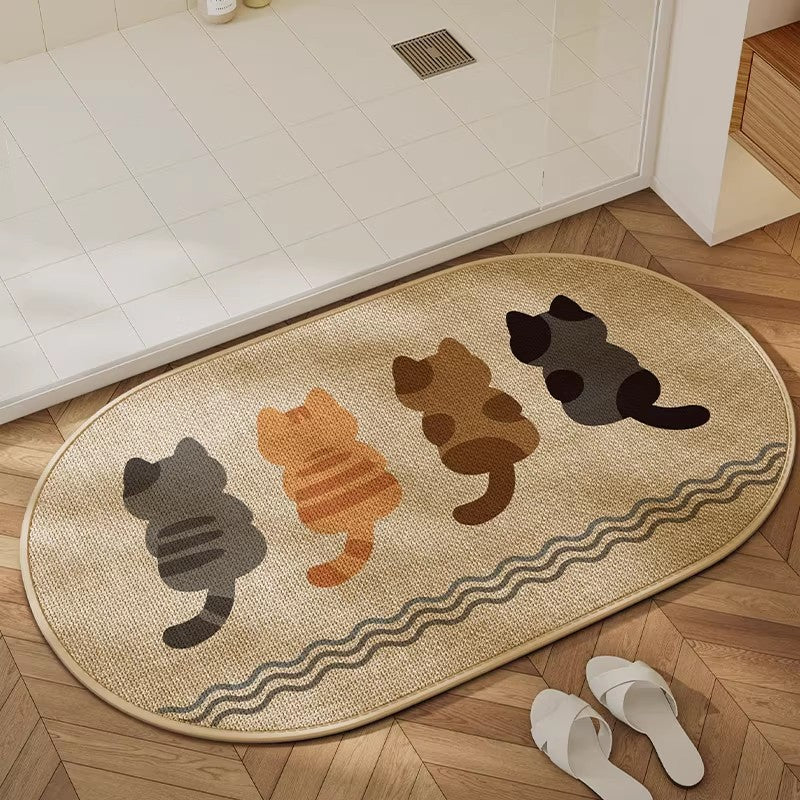 Charming Dog-Themed Bath Mat Kalsten
