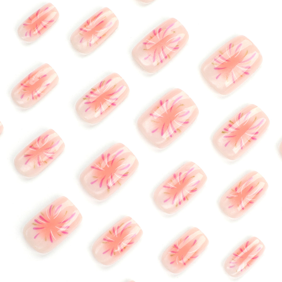 Artificial nail art with sparkling accents and special design Kalsten