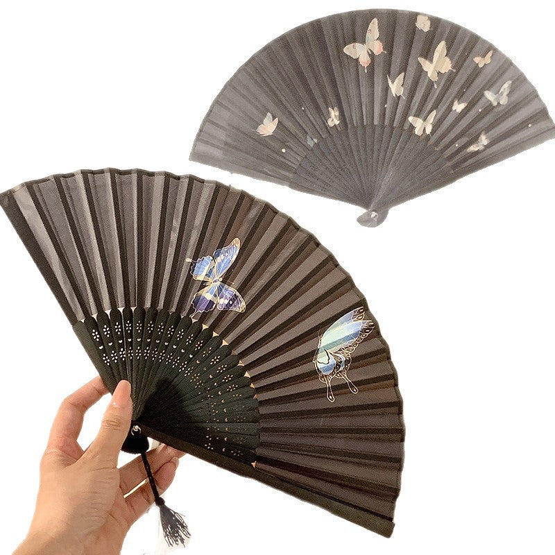 Handcrafted fan with elegant butterfly design Kalsten
