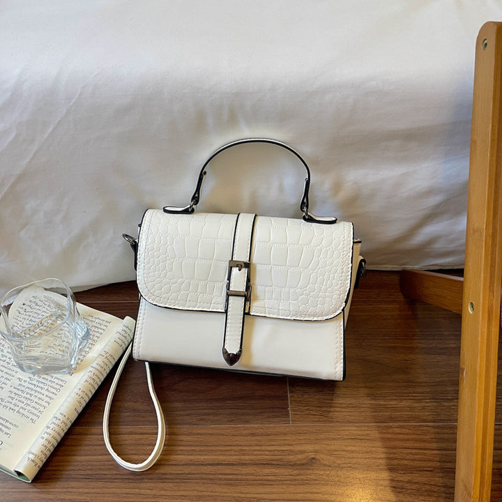Elegant Crocodile Pattern Handbag