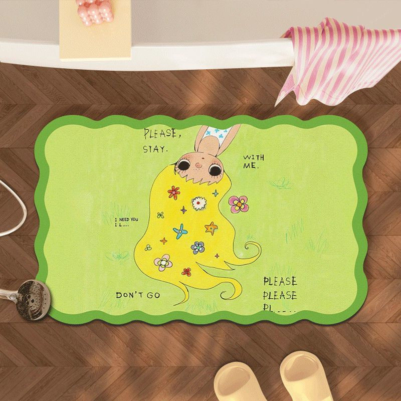 Cartoon Themed Bath Mat