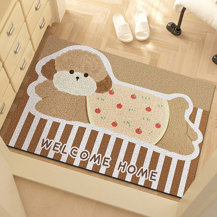 Cute Dog-Themed Welcome Mat