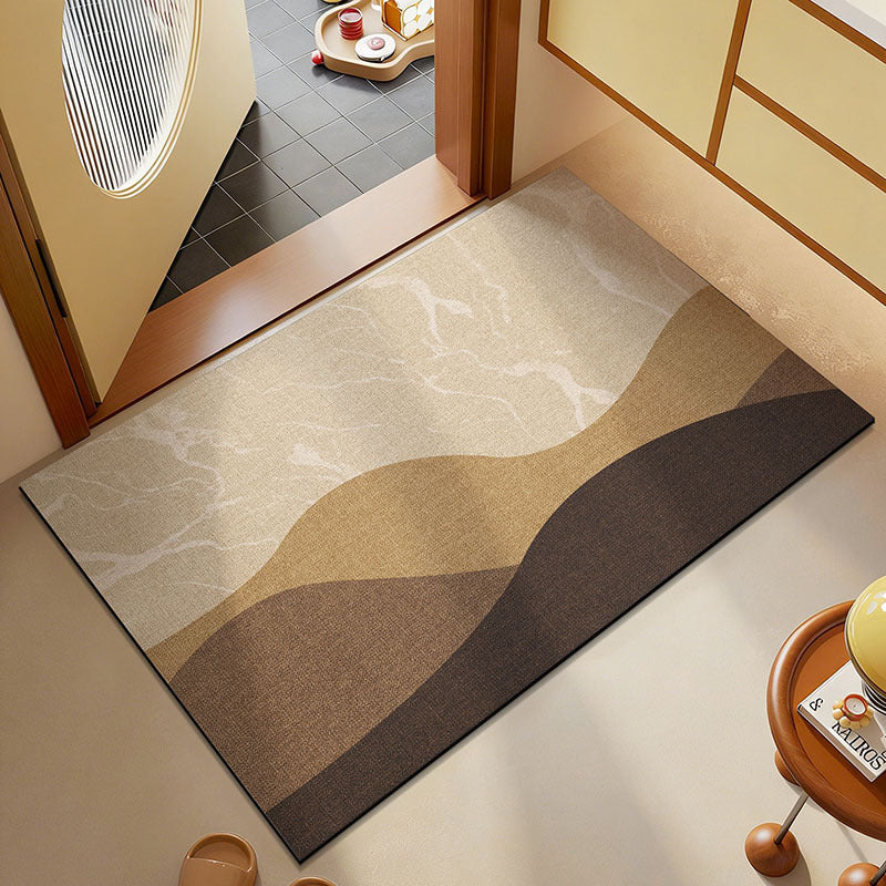 Abstract Brush Stroke Area Rug