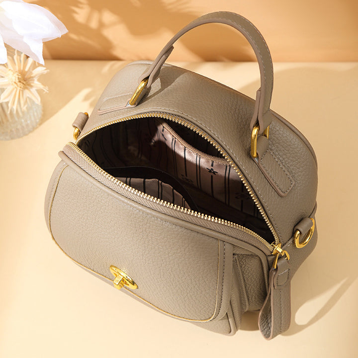 Textured Vegan Leather Crossbody Handbag Kalsten