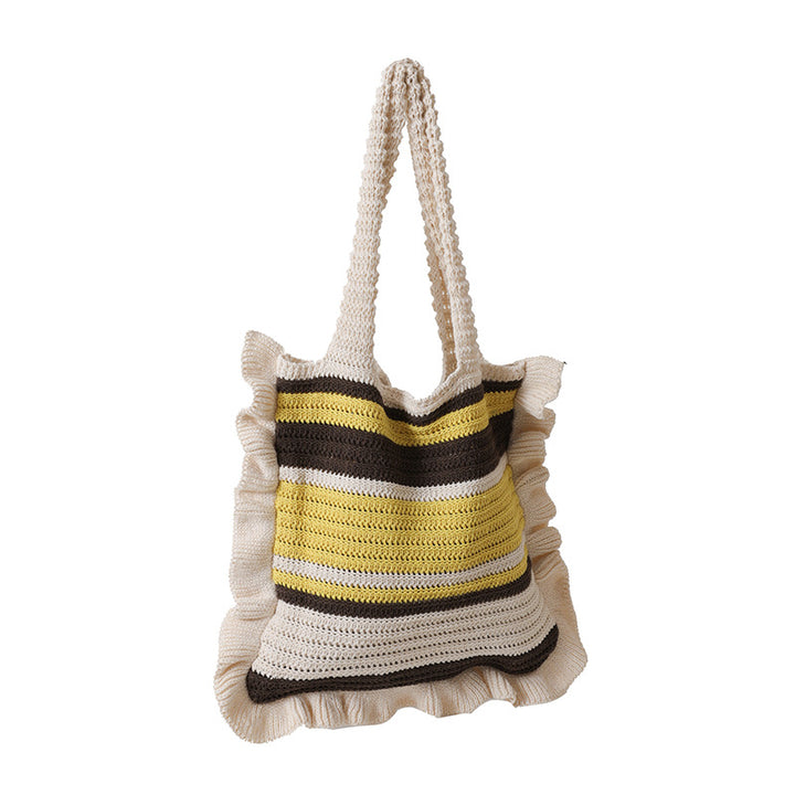 Ruffled Tote Bag