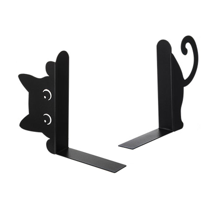 Whimsical Cat-Shaped Bookends