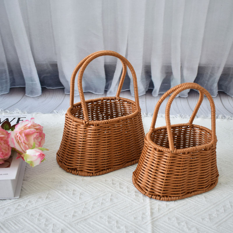 Handcrafted Natural Woven Storage Baskets Kalsten