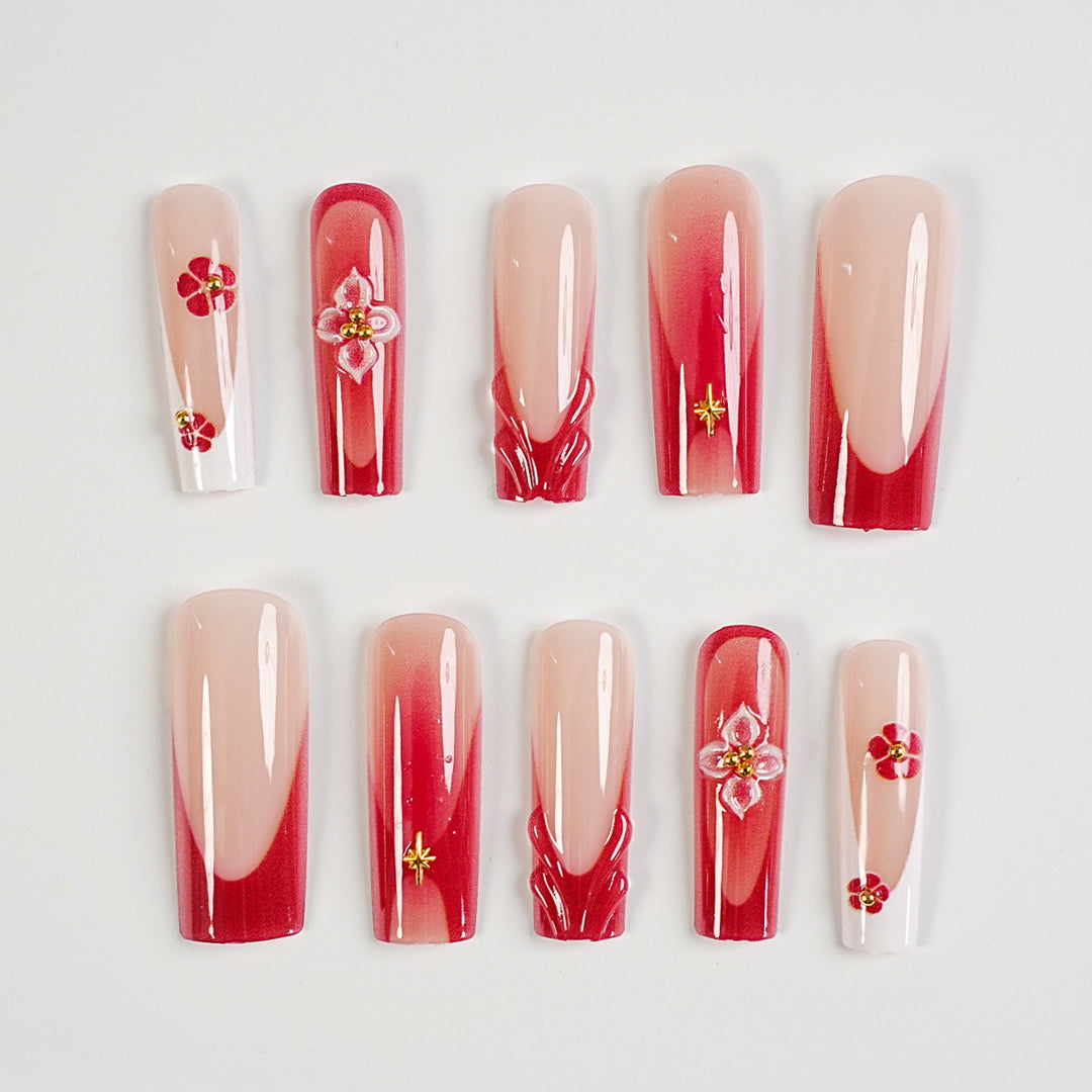 Premium Decorative Press-On Nail Art Collection