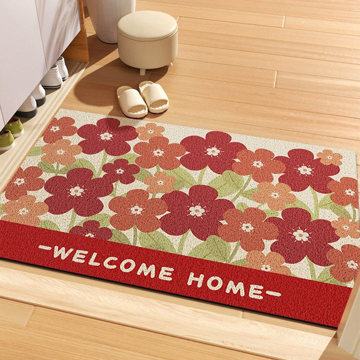 Floral Welcome Mat