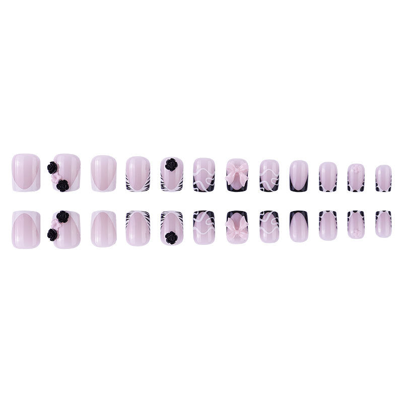 Artistic Press-On Nail Art