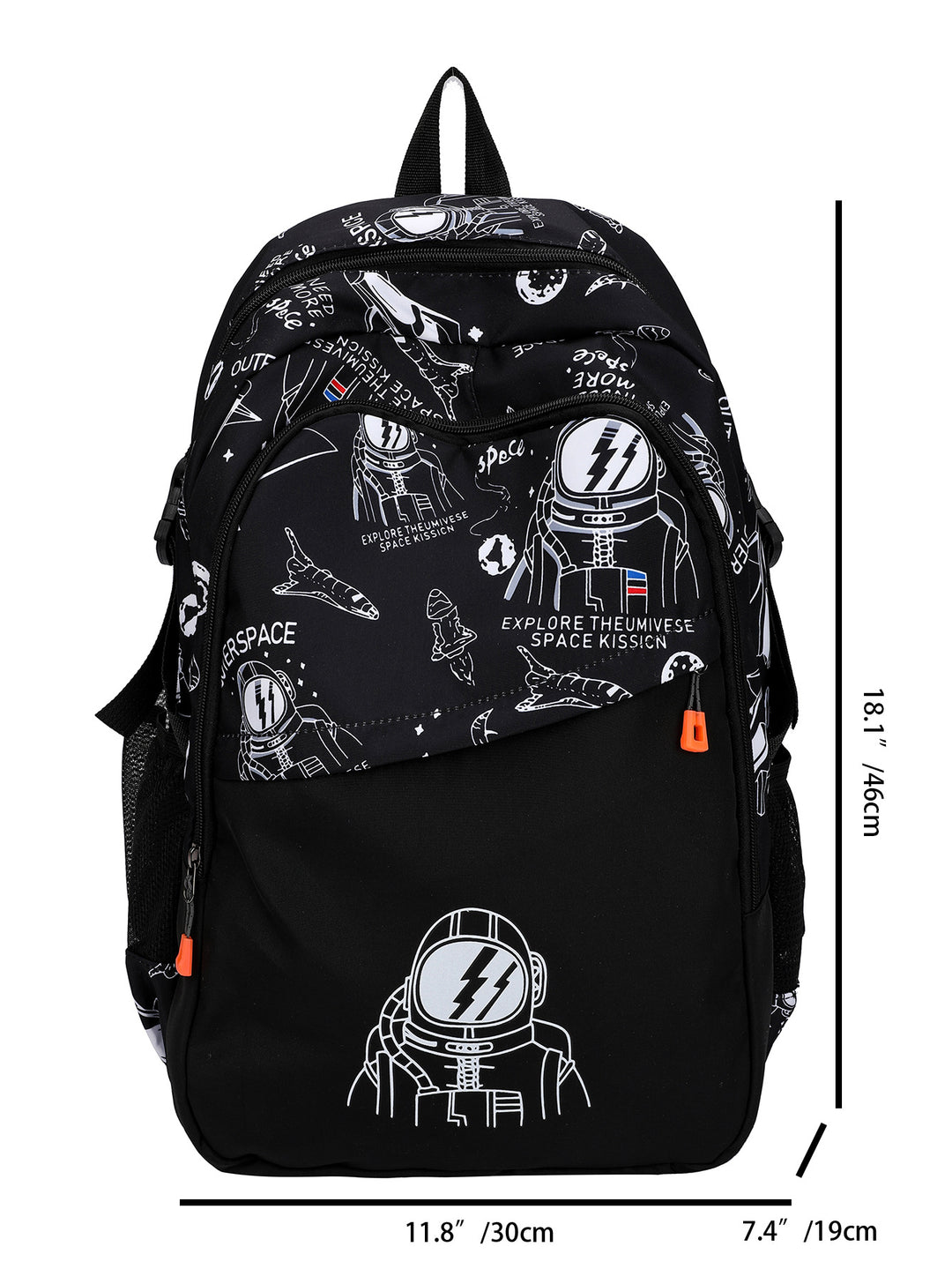 Astronaut-Themed Graphic Backpack