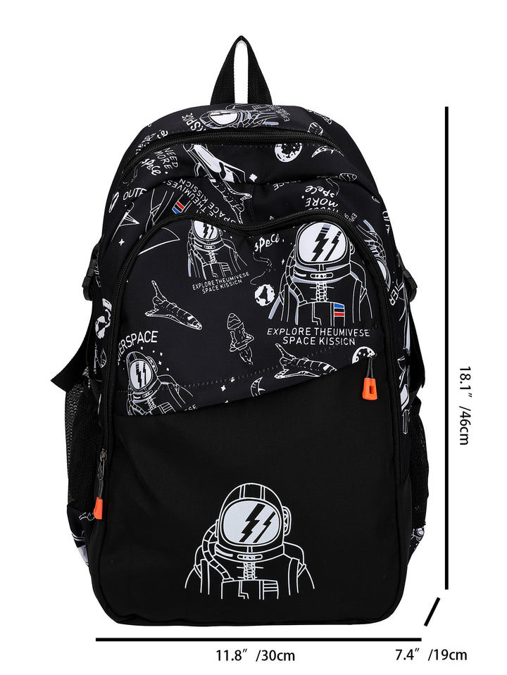 Astronaut-Themed Graphic Backpack